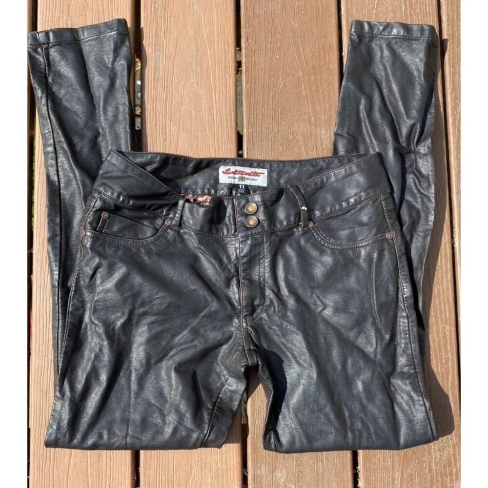 Boom Boom Faux Leather Leatherette Pants